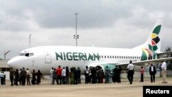 La compagnie aérienne Nigerian Eagle Airlines à Lagos, le 18 septembre 2009.