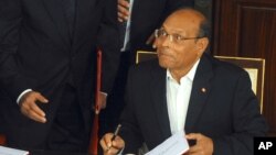 Moncef Marzouki, le président tunisien, le 27 janvier 2014.