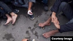 Migranti u Tuzli (Fotografija preuzeta od BIRN BiH)