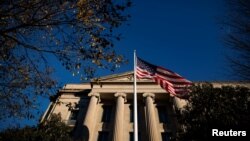 미국 워싱턴의 연방 법무부 건물.