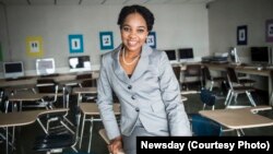Elmont Memorial High School valedictorian Augusta Uwamanzu-Nna who has won acceptance to all 12 schools she applied for including eight Ivy League universities. The High School Senior was also the first in her school’s history to be a 2016 Intel Science Talent Search national finalist.(Photo courtesy of Newsday)