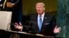 President Donald Trump speaks to the United Nations General Assembly, Sept. 19, 2017, in New York. 