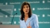 Mantan Duta Besar AS untuk PBB Nikki Haley berbicara di Hudson Institute di Washington, pada 22 Mei 2024. (Foto: AP/Cliff Owen)