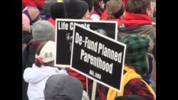 美国民众聚集华盛顿举行年度反堕胎大游行