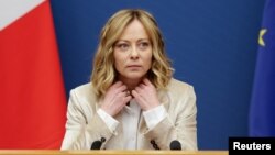 Ra'iisul Wasaaraha Talyaaniga Giorgia Meloni.