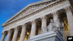 Le bâtiment de la Cour suprême à Washington DC, le 13 février 2016
