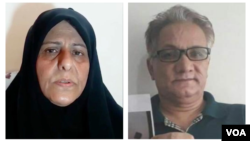 جواد لعل‌محمدی (راست)،‌ فاطمه سپهری