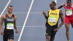 Rio 16- Usain Bolt and Andre De Grasse