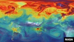 L'Observatoire du carbone en orbite (OCO-2) de la NASA observe les émissions de gaz à effet de serre dans le monde entier.