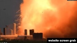 Взрыв прототипа ракеты «Старшип»