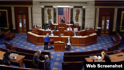 网络截图：美国国会众议院2020年12月7日一致通过《香港人民自由与选择法》。