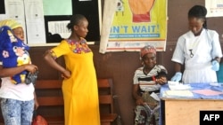 Maternité de l'hôpital Phebe de Bong Town, dans le centre du Libéria, le 27 mai 2019.