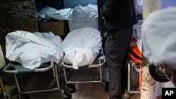 Pat Marmo, owner of Daniel J. Schaefer Funeral Home, walks through his body-holding facility that is struggling to handle overflow of clients stemming from COVID-19 deaths, in the Brooklyn borough of New York, April 2, 2020.