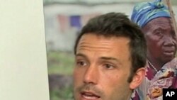 L'acteur américain Ben Affleck, fondateur du projet Eastern Congo Initiative