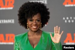 Viola Davis attends the world premiere of "AIR" at Regency Village Theatre in Los Angeles, California, U.S., March 27, 2023. (REUTERS/Lauren Justice)