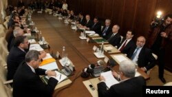 Le gouvernement marocain à Rabat, le 5 janvier 2012