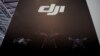 A DJI logo is seen at a security exhibition in Shanghai, China May 24, 2019. 