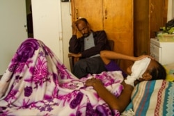 Beriha Gebray, 15, is hospitalized after being shot on her face by an unknown sniper, in Mekelle, Ethiopia, June 4, 2021. She lost her left eye and is blind in her right eye. (Yan Boechat/VOA)