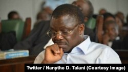 Le général Norbert Dabira lors de son procès pour atteinte à la sécurité intérieure de l'État, en mai 2018.