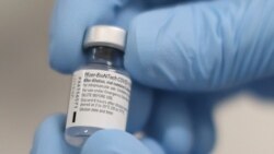 A vial of the Pfizer-BioNTech COVID-19 vaccine.