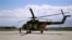 This May 13, 2013 file photo shows a Mi-17 helicopter, used by the Afghan air force sitting on Bagram Air Field in Afghanistan. It is one type of helicopter Nigeria is buying from Russia.