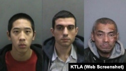 Ba tù nhân vượt ngục đang bị truy lùng. Từ trái: Jonathan Tieu, Hossein Nayeri, Bac Duong.