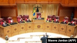 La Cour constitutionnelle du Gabon à Libreville, la capitale du pays. (Photo Steeve Jordan / AFP)