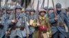 Volunteers Re-Enact World War I Encampment in Verdun, France