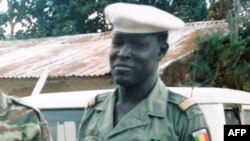 An undated reproduction photo shows Mbaye Diagne, a young Senegalese captain who saved the lives of people during the Rwanda genocide.