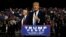 Republican U.S. presidential nominee Donald Trump (R) and vice presidential candidate Mike Pence (L) hold a campaign rally in Cleveland, Oct. 22, 2016.