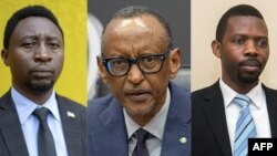 'Yan takarar shugaan kasar Rwanda Frank Habineza, Paul Kagame, Philippe Mpayimana