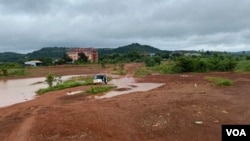 ទីតាំង​អតីត​វាលយន្តហោះ​ក្នុង​ក្រុង​សែនមនោរម្យ ខេត្តមណ្ឌលគិរី កាលពី​ថ្ងៃទី១៧ ខែកញ្ញា ឆ្នាំ២០២០។ (អូន ឆេងប៉រ/វីអូអេ)