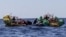 عکس آرشیف از عملیات نجات پناهجویان در بحیرۀ مدیترانه