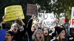 Protests Break Out After Trump Elected President 