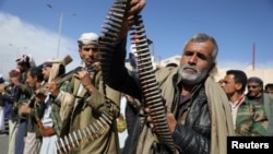 تصویری از چند شبه‌نظامی حوثی