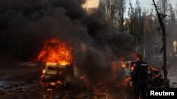 حملات موشکی روسیه به کی‌یف، پایتخت اوکراین