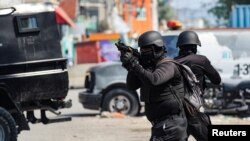 FILE PHOTO: Haiti's National Penitentiary on fire, in Port-au-Prince