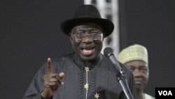 Presiden Goodluck Jonathan, calon partai berkuasa, diperkirakan akan menang pilpres di Nigeria.