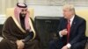 Putra Mahkota Pangeran Mohammad bin Salman (kiri) dan Presiden AS, Donald Trump. (Foto: dok).