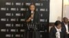 Muleya Mwananyanda, Amnesty International's deputy director for southern Africa, addresses representatives of various Zimbabwean political parties at a human rights pledge event, in Harare, Zimbabwe, July 12, 2018. (S. Mhofu/VOA)