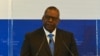 U.S. Secretary of Defense Lloyd Austin speaks during the 40th International Institute for Strategic Studies (IISS) Fullerton lecture in Singapore, July 27, 2021.