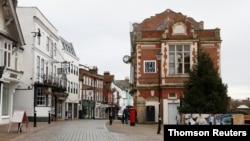 영국 정부의 봉쇄 단행으로 한산한 영국 런던 시내 모습