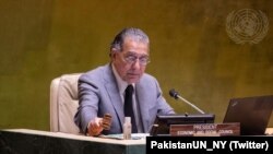 اقوام متحدہ میں پاکستان کے مستقل مندوب منیر اکرم (فائل فوٹو)