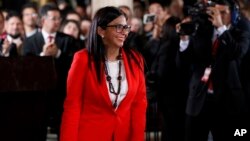 Ketua Dewan Konstituante Venezuela, Delcy Rodriguez di Caracas (foto: dok). 