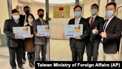 资料照：台湾驻立陶宛的台湾代表处2021年11月18日正式挂牌运作。