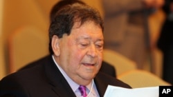 FILE - Former Israeli Defense Minister Benjamin Ben Eliezer.