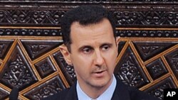 Syrian President Bashar al-Assad, addresses the Parliament, in Damascus, Syria, March 30, 2011 (file photo)