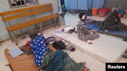 Survivors of an air strike by Ethiopian government forces receive treatment at the Shire Shul General hospital in the town of Dedebit, northern region of Tigray, Ethiopia, Jan. 8, 2022. 