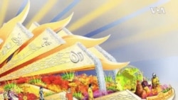 加州志愿者紧锣密鼓为新年玫瑰花车游行做准备