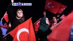 VOA60 DUNIYA: TURKEY Dubban Masu Zanga Zanga Sun yi Maci a Titutuna Birnin Istanbul, don Nuna Goyon Bayansu ga Shugaba Tayyib Erdogan